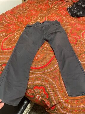Vans Men's Bootcut Jeans in Charcoal grey